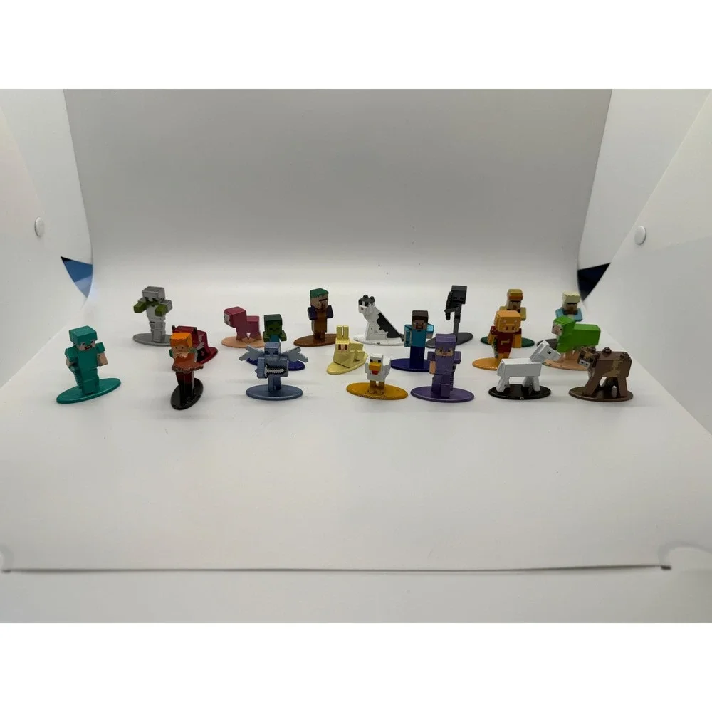 Jada Toys Minecraft Nano MetalFigs Lot of 20 Die Cast Mini Figures Mojang